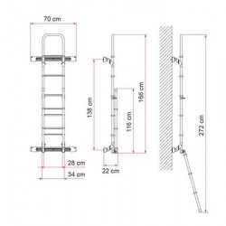 Deluxe DJ ladder, black
