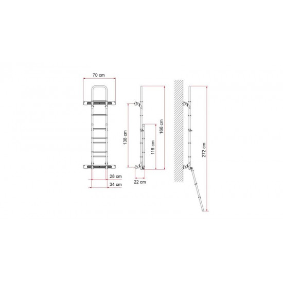 Deluxe DJ ladder, black