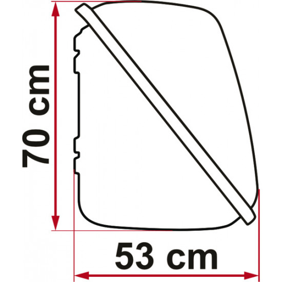 Luggage box for bicycle carriers - Ultra Box 500