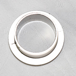 Push Lock - Silver Rosette