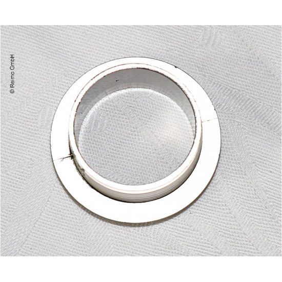 Push Lock - Silver Rosette