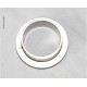 Push Lock - Silver Rosette