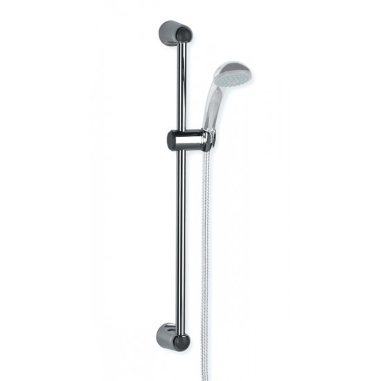 Shower rail with shower head holder