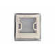 Roof vent 28x28cm Frame: white Hood: smoked glass