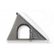 Columbus Variant hard-shell roof tent - Grey fabric - White shell - Medium X-Long