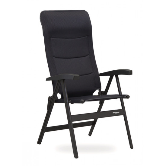 Avantgarde camping chair, color: grey, 7-way adjustable