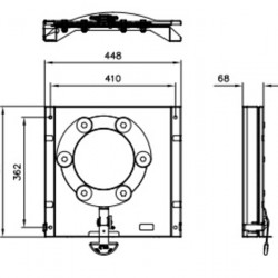Swivel consoles, driver's side, for Renault Trafic and similar models from 2014 onwards.