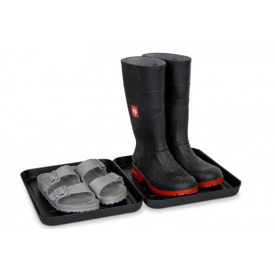 Shoe drip trays, set of 2 - Black