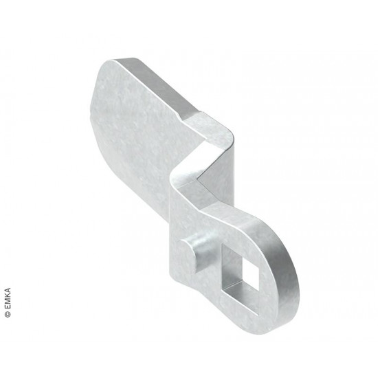 Tongue for door safety lock, height: 28 mm, length: 45 mm