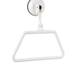 Towel holder with suction cup, white, up to 2kg