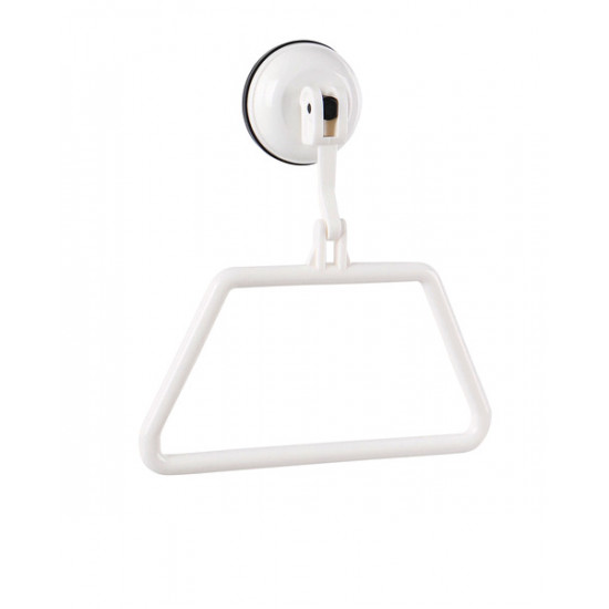 Towel holder with suction cup, white, up to 2kg