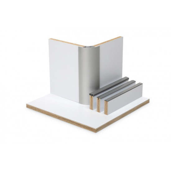 "Warm white matt" HPL laminate