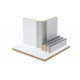 "Warm white matt" HPL laminate