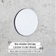 Metal nano-gel pads; set of 4, white, Ø 7.5 cm