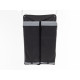 Carbest Ramp Wedge Wall Pocket, Black