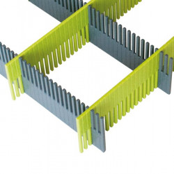 Purvario drawer runners, 8-pack - lime/anthracite
