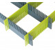 Purvario drawer runners, 8-pack - lime/anthracite