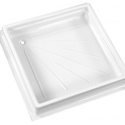 Shower tray 600 x 600 x 102 mm - Not cuttable - Made of ABS - White