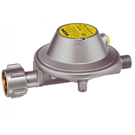 Gas regulator with pressure gauge - 30 mbar