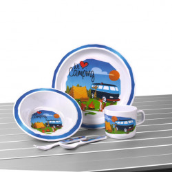 Camp4 melamine children's tableware set "WE LOVE CAMPING"