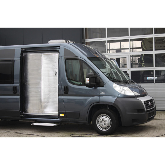 Thermal curtain sliding door light grey - Fiat Ducato X250/290, Peugeot Boxer / Jumper