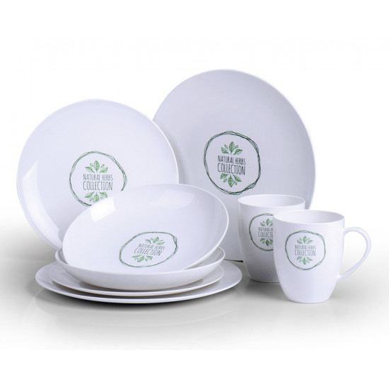 PLA Dinnerware Set Nature - For 2 people - 8-piece
