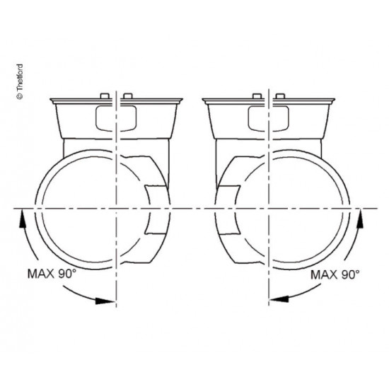 Cassette toilet C263-CS, electric flush, ceramic, white