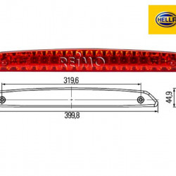 Brake light center top