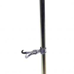 Double clamp-on coat hook