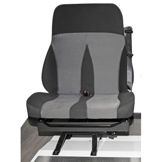 Double bench seat swivels