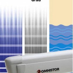 Omnistor 8000 4m awning, aluminum grey, silver housing