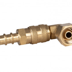 30 mbar quick-release coupling - Rotating 90° connection