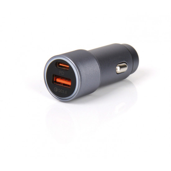 Dual USB charger for the car cigarette lighter