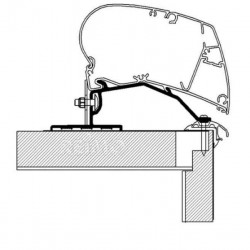 Thule Omnistor awning roof mounting adapter - For various lengths