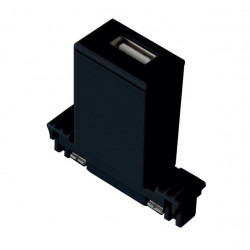 USB port for power rail system - Black