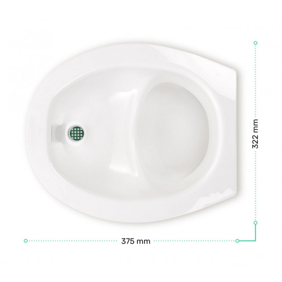 Compostable toilet insert - White