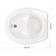 Compostable toilet insert - White