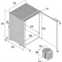 Freezer C110BT - 108 l - Grey