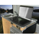 Wallas glass ceramic cooktop and heater - silver