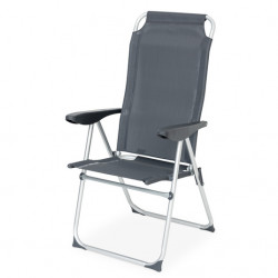 Macaya – Aluminum high-back chair with round tube frame