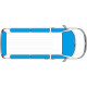 Isoflex thermal mats for Renault Trafic II and III - rear door and complete set