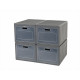 Folding cupboard Box 4 - Camping cupboard with 4 compartments