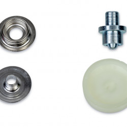 Snap fasteners for sports & camping, 15mm, 10 pieces.