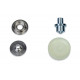Snap fasteners for sports & camping, 15mm, 10 pieces.