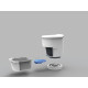 Clesana C1 – waterless toilet with round base