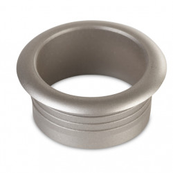 Push lock rosette - matt silver