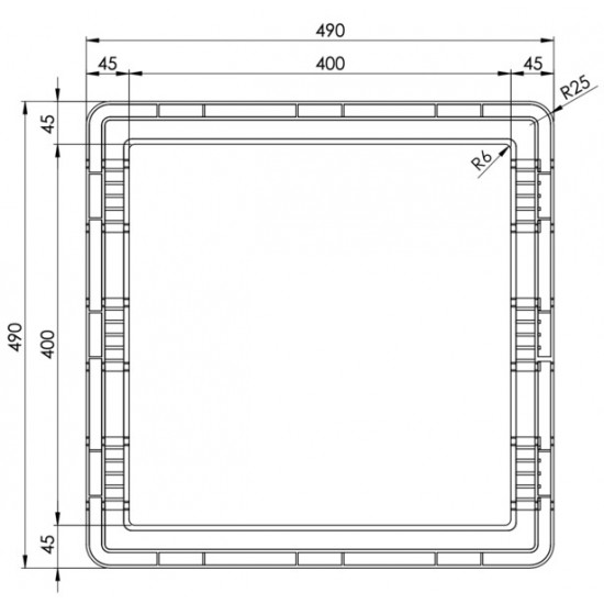 MaxxAir MaxxFan Deluxe roof vent adapter frame for Fiat Ducato - 40 x 40 cm