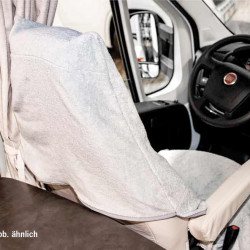 Universal terry cloth seat cover for vehicle seats, anthracite