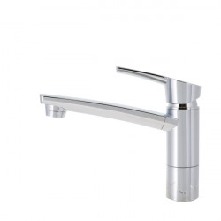 Automatic water tap COMO, chrome, height 17 cm, spout 16 cm, NFL 350 mm 8/10 mm, 1" mounting
