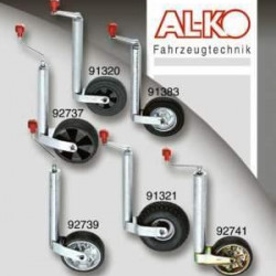 Jockey wheel 200x50, D48 mm, solid rubber